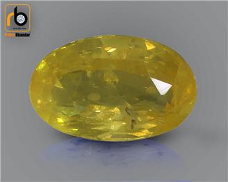 Yellow Sapphire Heated & Treated Natural Certified 3.46 cts. ( 1507 )